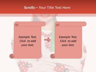 Embroidery Happy Cute PowerPoint Template