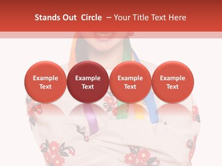 Embroidery Happy Cute PowerPoint Template