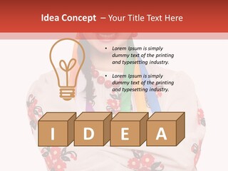 Embroidery Happy Cute PowerPoint Template