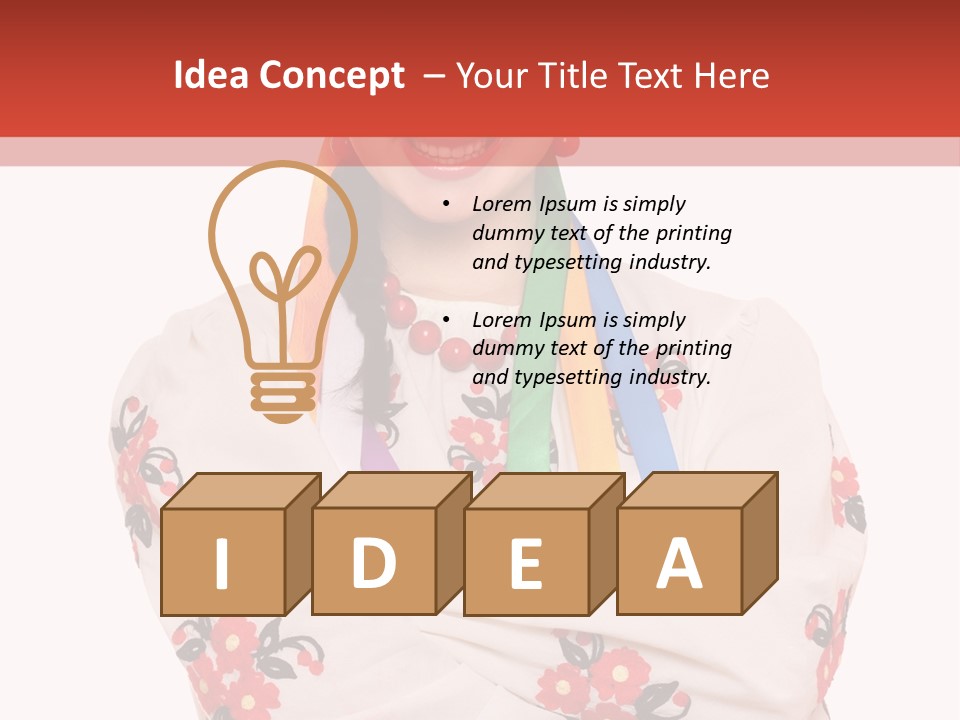 Embroidery Happy Cute PowerPoint Template