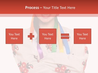 Embroidery Happy Cute PowerPoint Template