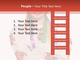 Embroidery Happy Cute PowerPoint Template