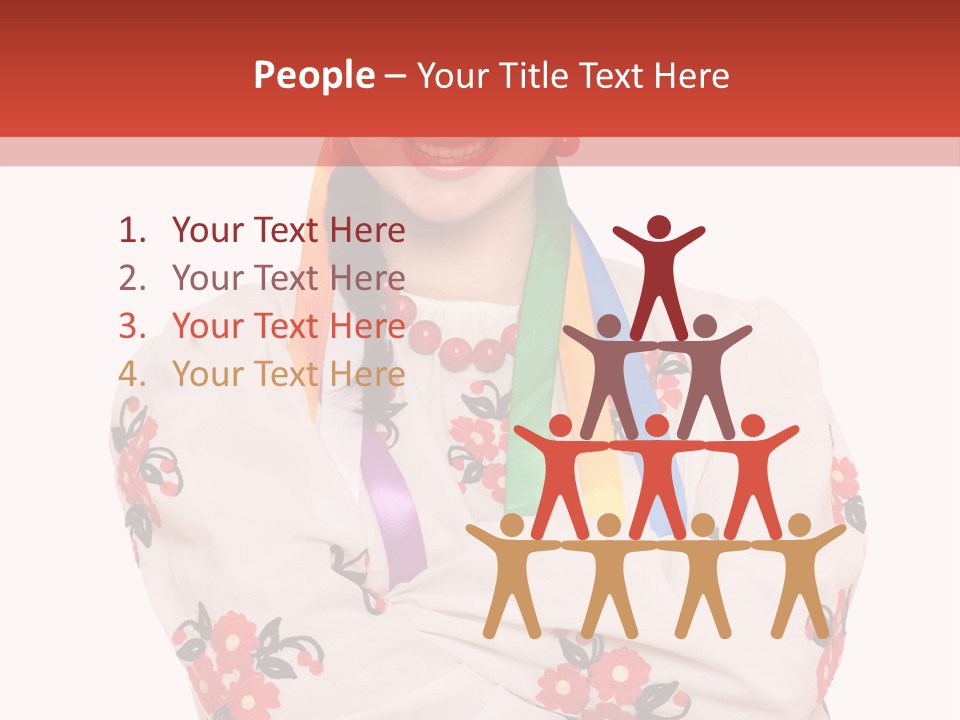 Embroidery Happy Cute PowerPoint Template