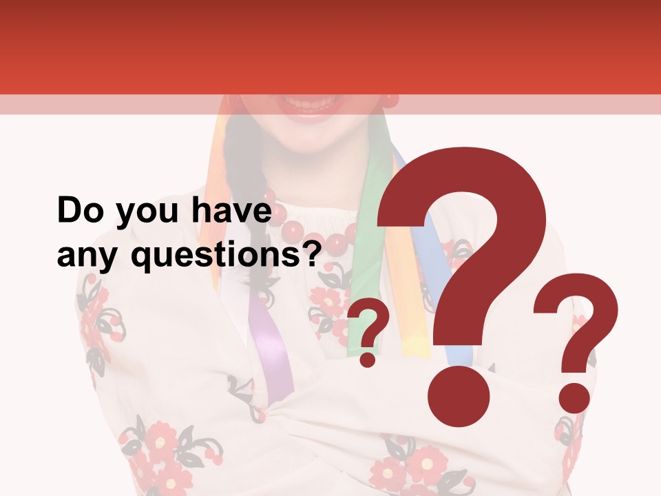 Embroidery Happy Cute PowerPoint Template