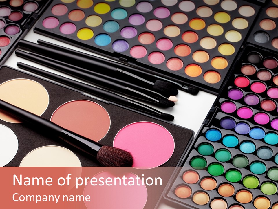 Collection Colour Eye Shadow PowerPoint Template