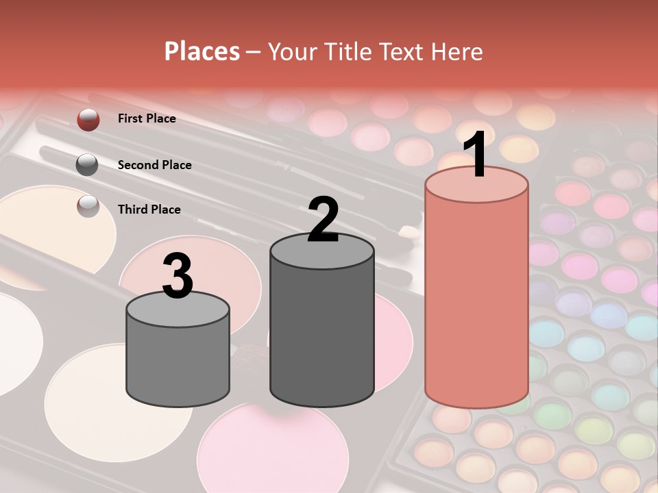 Collection Colour Eye Shadow PowerPoint Template