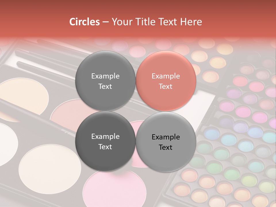 Collection Colour Eye Shadow PowerPoint Template