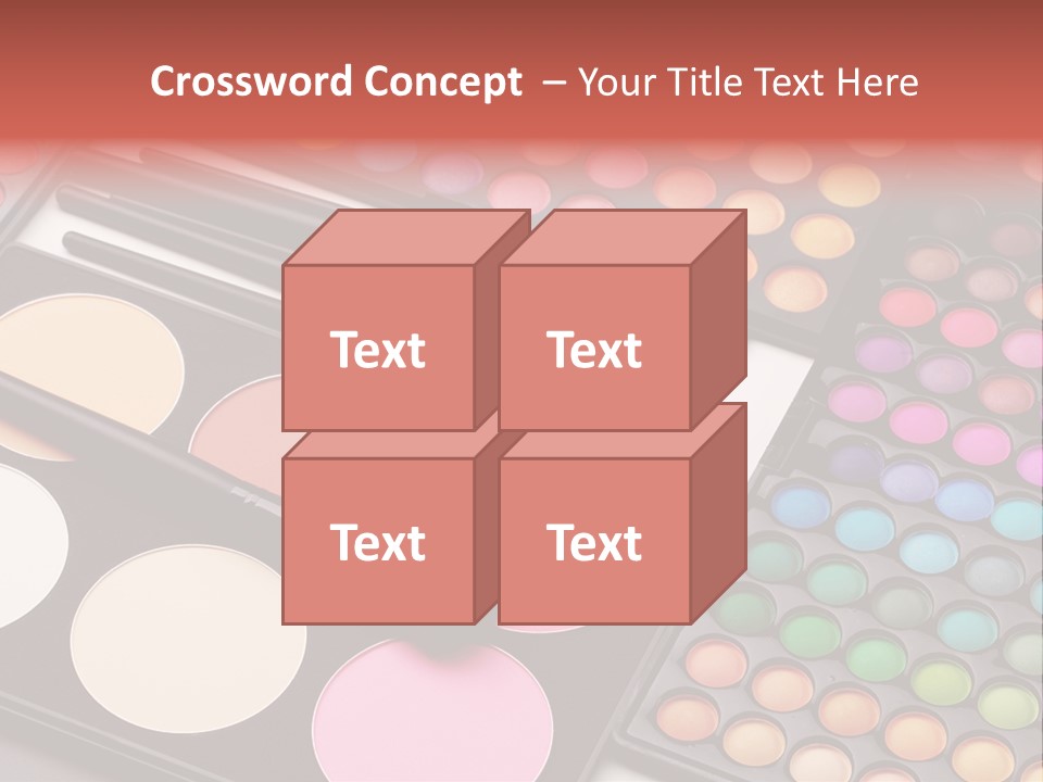 Collection Colour Eye Shadow PowerPoint Template
