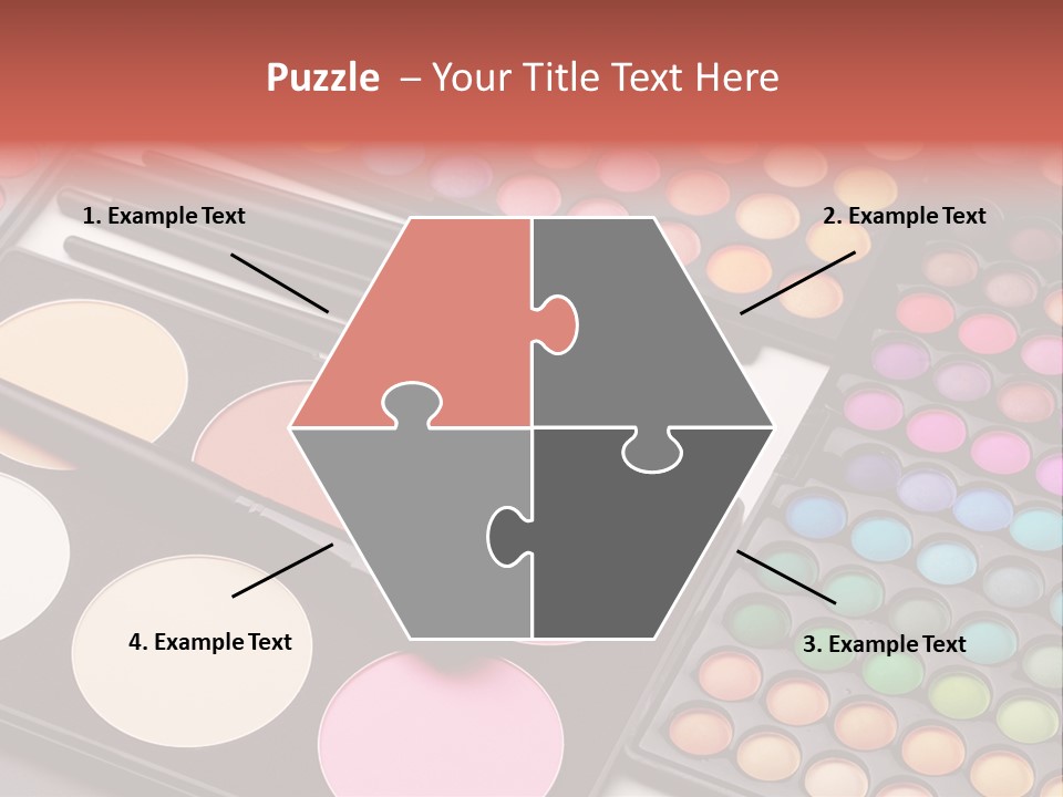 Collection Colour Eye Shadow PowerPoint Template