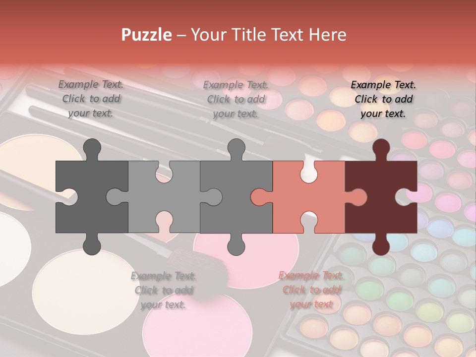 Collection Colour Eye Shadow PowerPoint Template