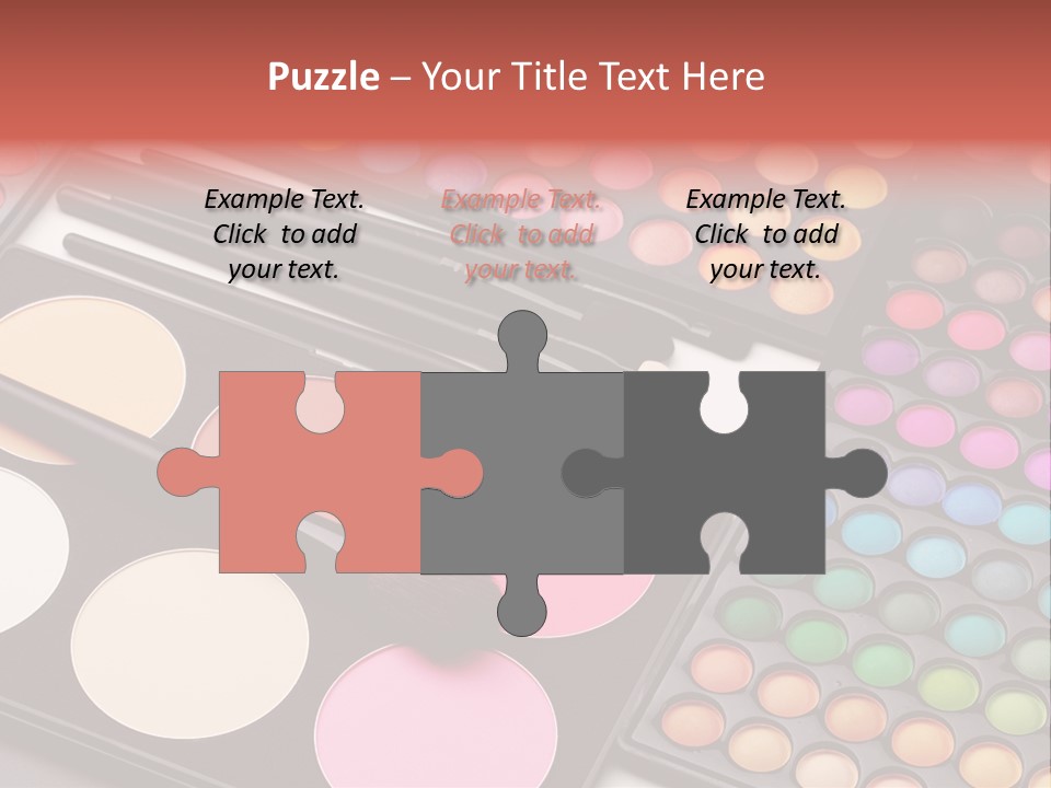 Collection Colour Eye Shadow PowerPoint Template