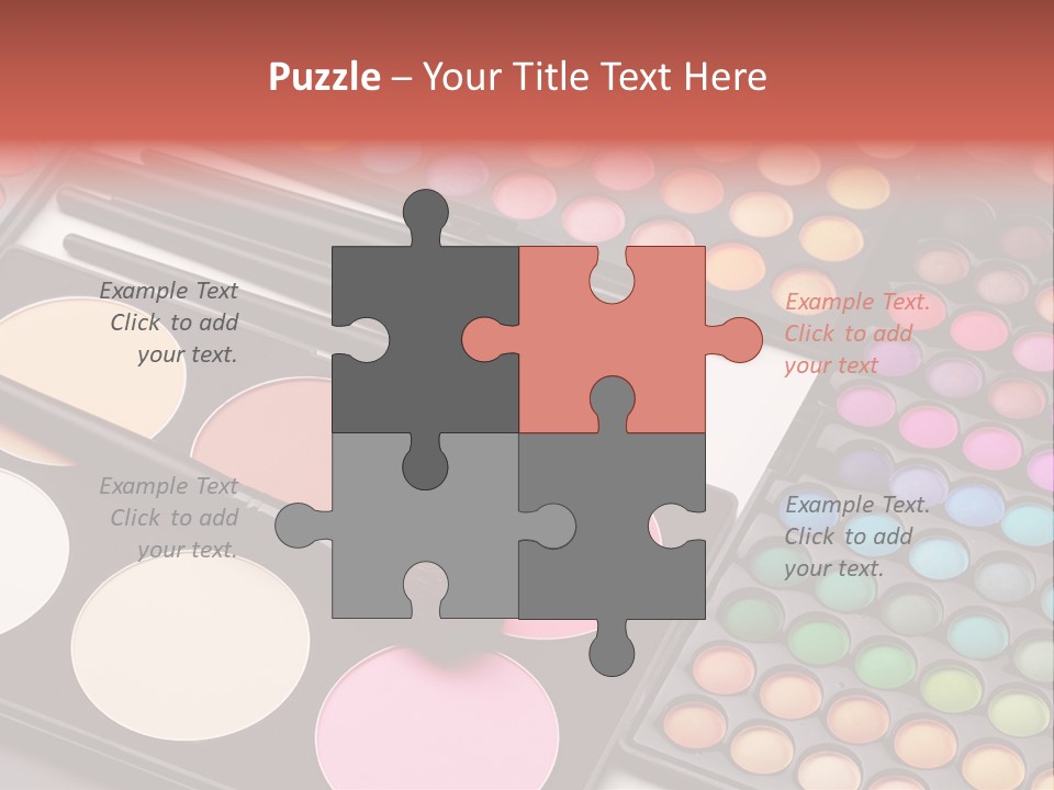 Collection Colour Eye Shadow PowerPoint Template