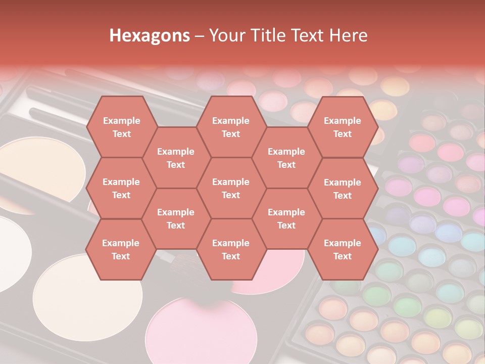 Collection Colour Eye Shadow PowerPoint Template