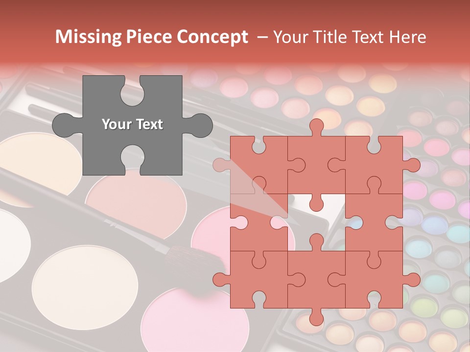 Collection Colour Eye Shadow PowerPoint Template