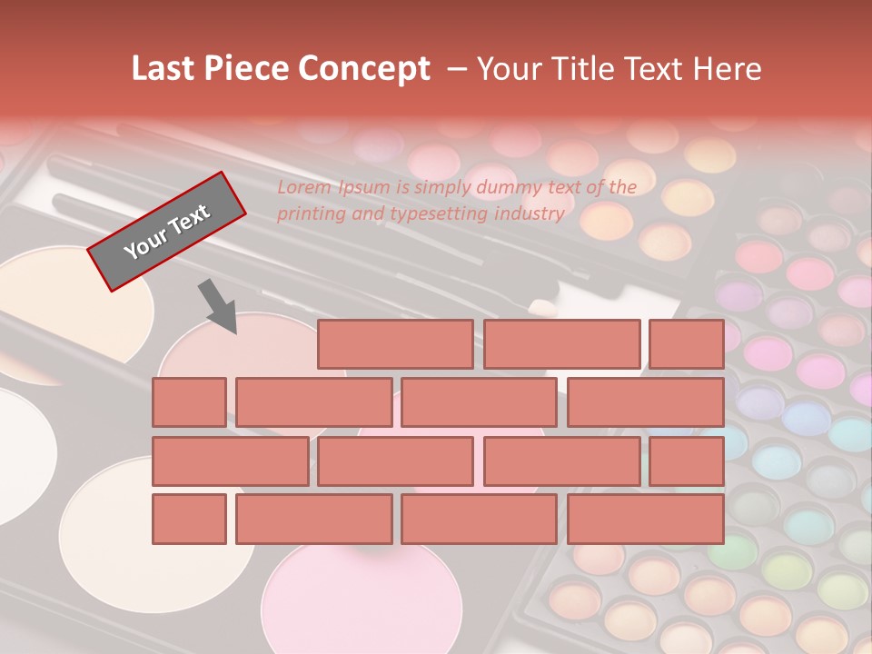 Collection Colour Eye Shadow PowerPoint Template