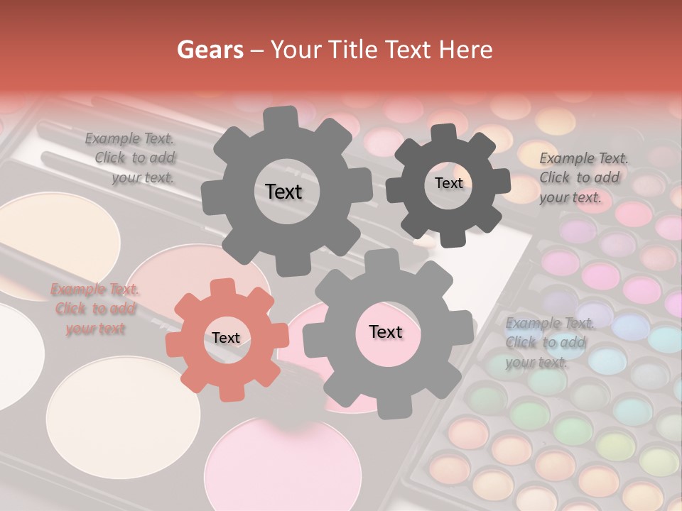 Collection Colour Eye Shadow PowerPoint Template