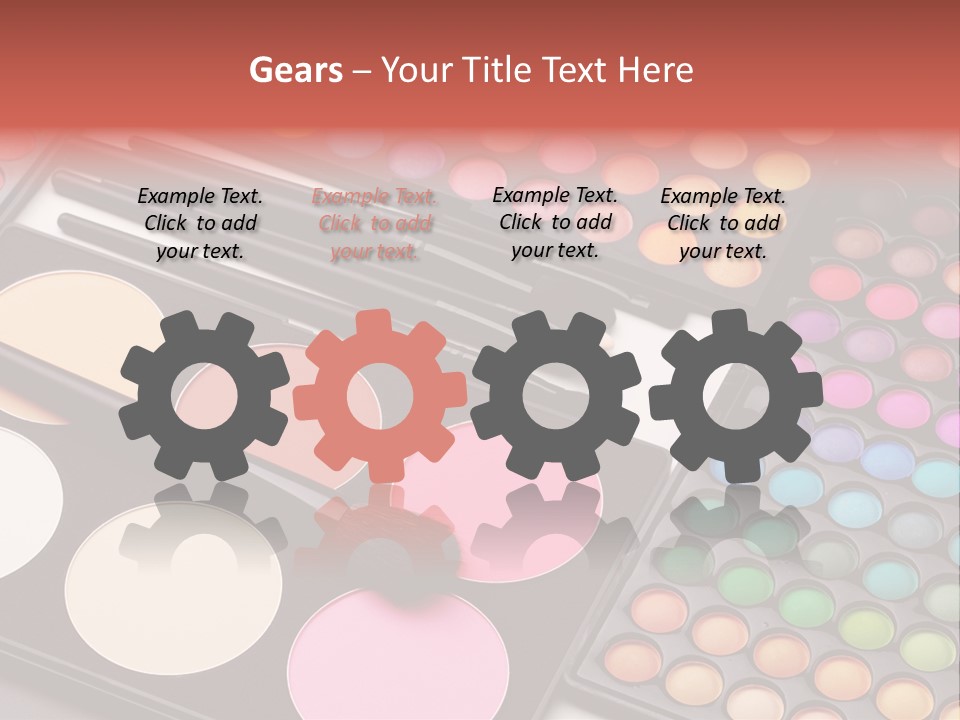 Collection Colour Eye Shadow PowerPoint Template