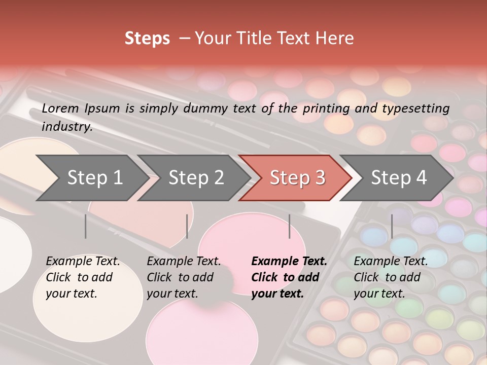 Collection Colour Eye Shadow PowerPoint Template