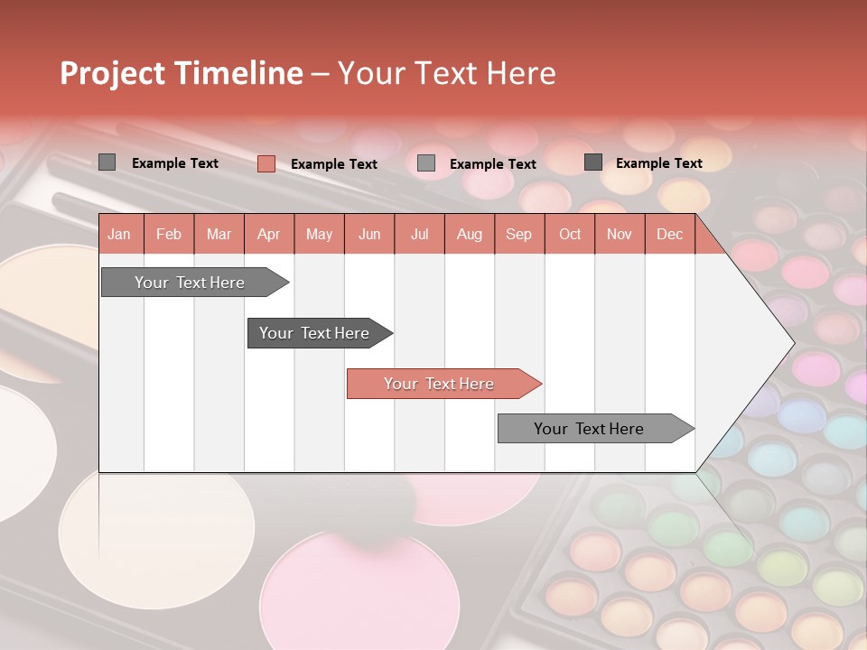 Collection Colour Eye Shadow PowerPoint Template