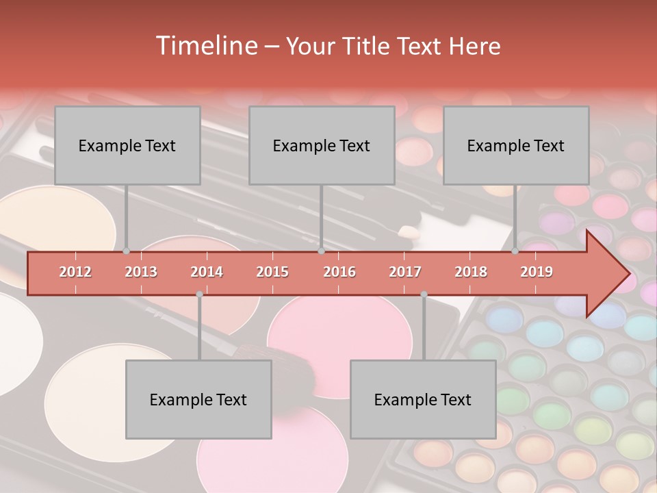 Collection Colour Eye Shadow PowerPoint Template