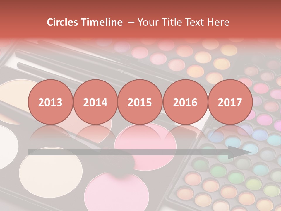 Collection Colour Eye Shadow PowerPoint Template