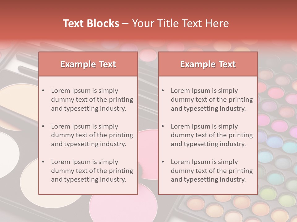 Collection Colour Eye Shadow PowerPoint Template