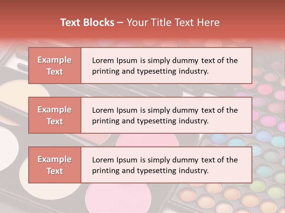 Collection Colour Eye Shadow PowerPoint Template