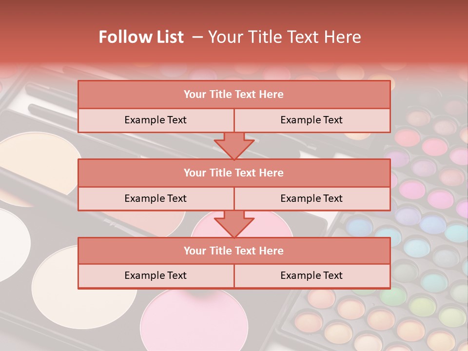 Collection Colour Eye Shadow PowerPoint Template