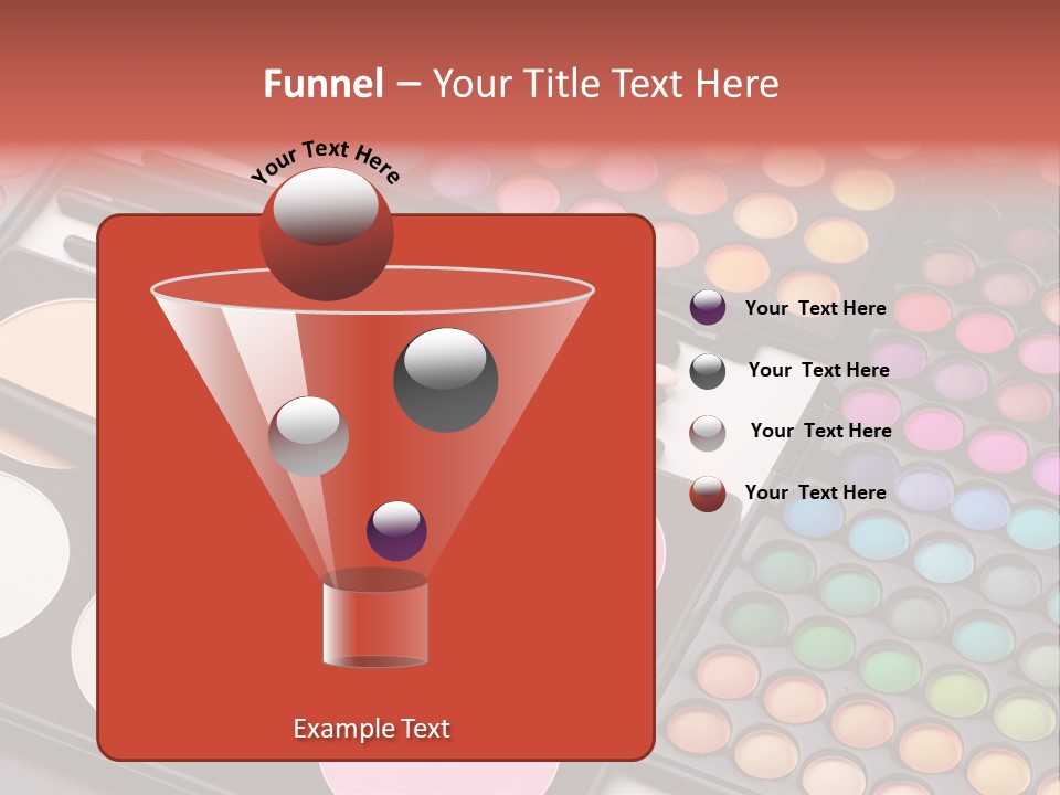 Collection Colour Eye Shadow PowerPoint Template