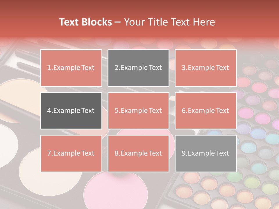 Collection Colour Eye Shadow PowerPoint Template