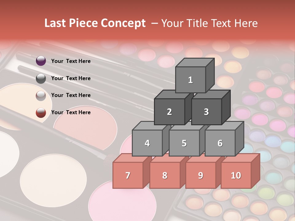 Collection Colour Eye Shadow PowerPoint Template