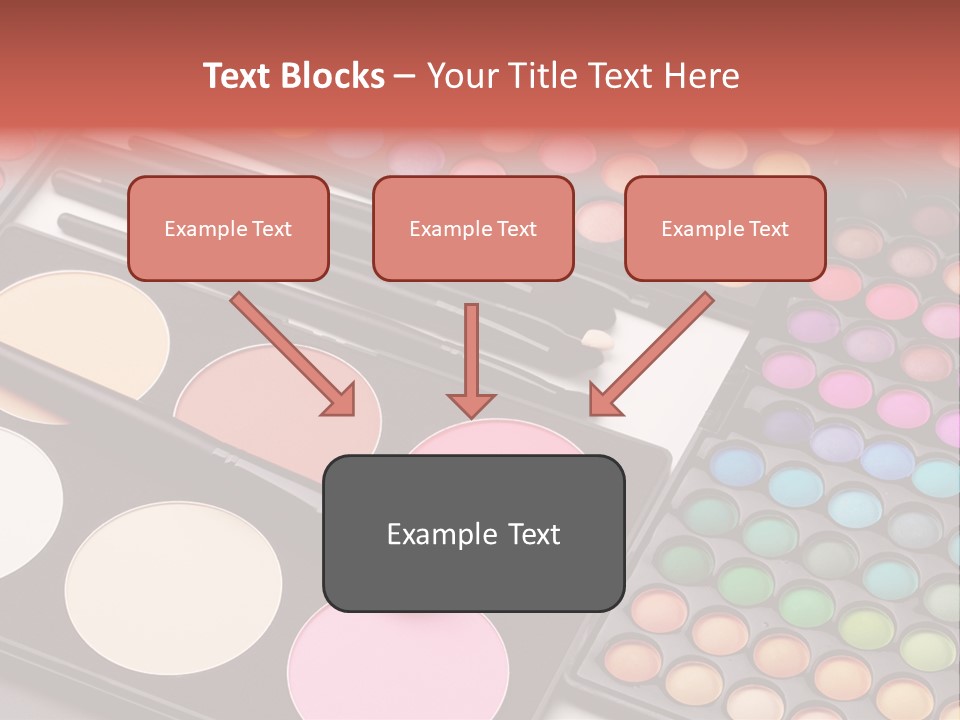Collection Colour Eye Shadow PowerPoint Template