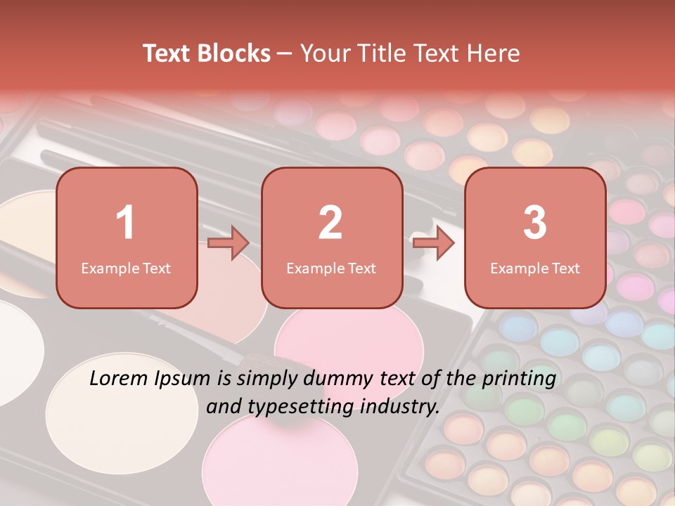 Collection Colour Eye Shadow PowerPoint Template