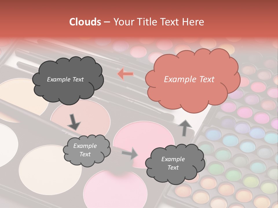 Collection Colour Eye Shadow PowerPoint Template