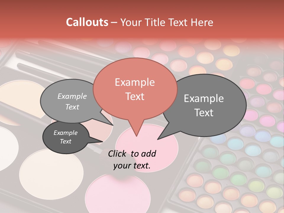 Collection Colour Eye Shadow PowerPoint Template