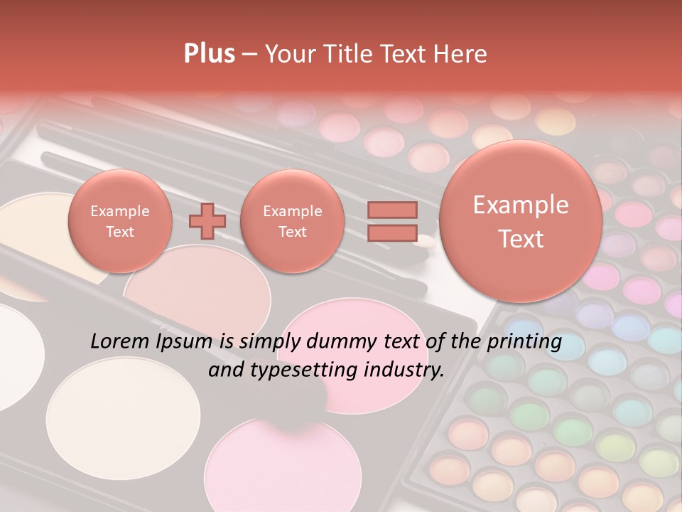 Collection Colour Eye Shadow PowerPoint Template