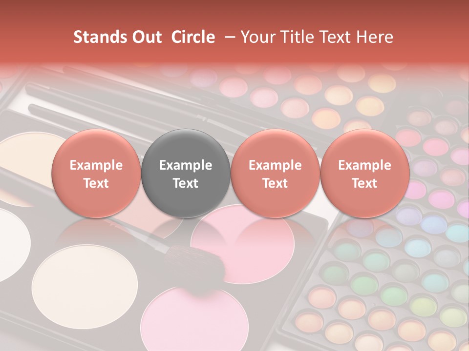 Collection Colour Eye Shadow PowerPoint Template