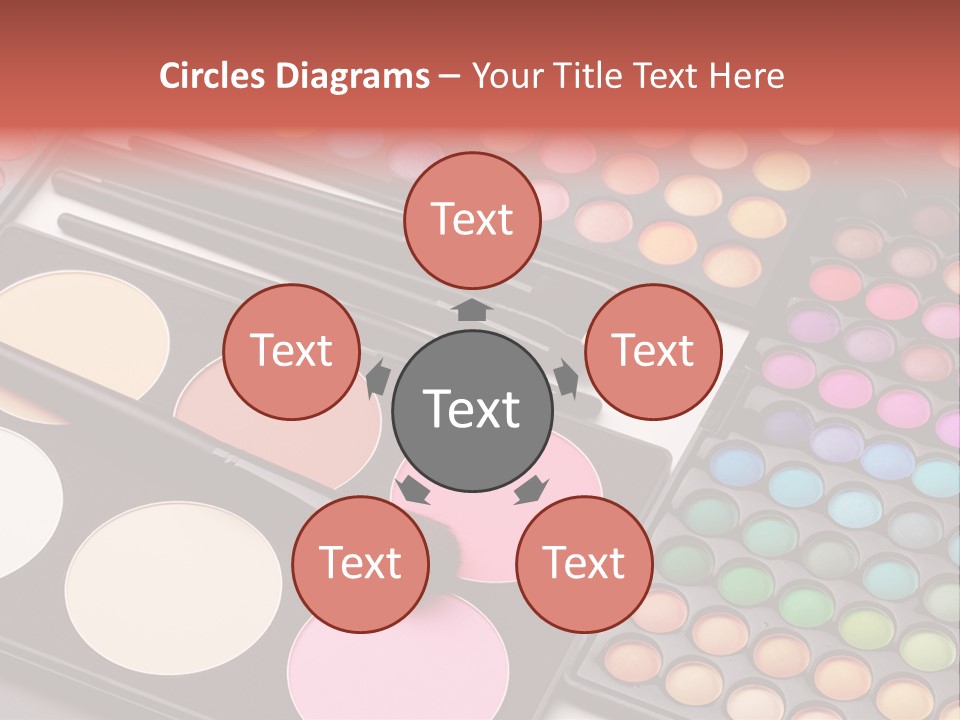 Collection Colour Eye Shadow PowerPoint Template