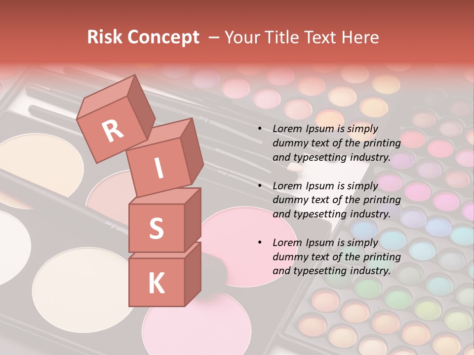 Collection Colour Eye Shadow PowerPoint Template