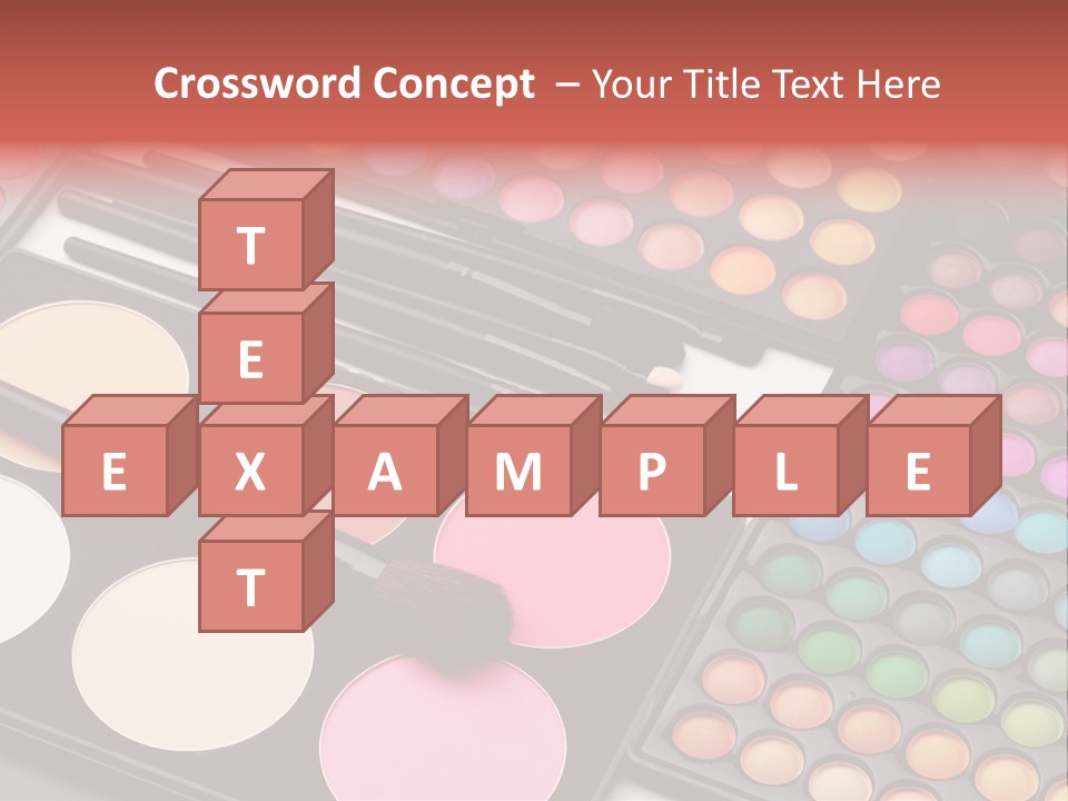 Collection Colour Eye Shadow PowerPoint Template