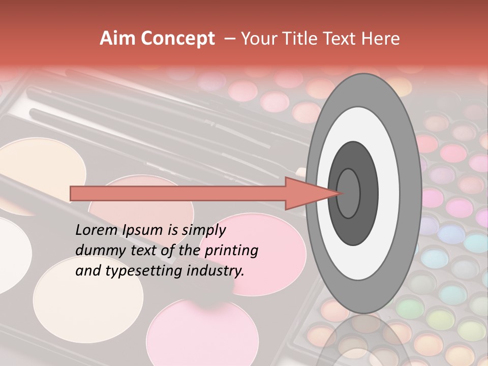 Collection Colour Eye Shadow PowerPoint Template