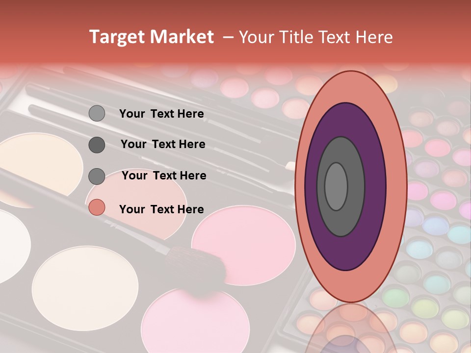 Collection Colour Eye Shadow PowerPoint Template