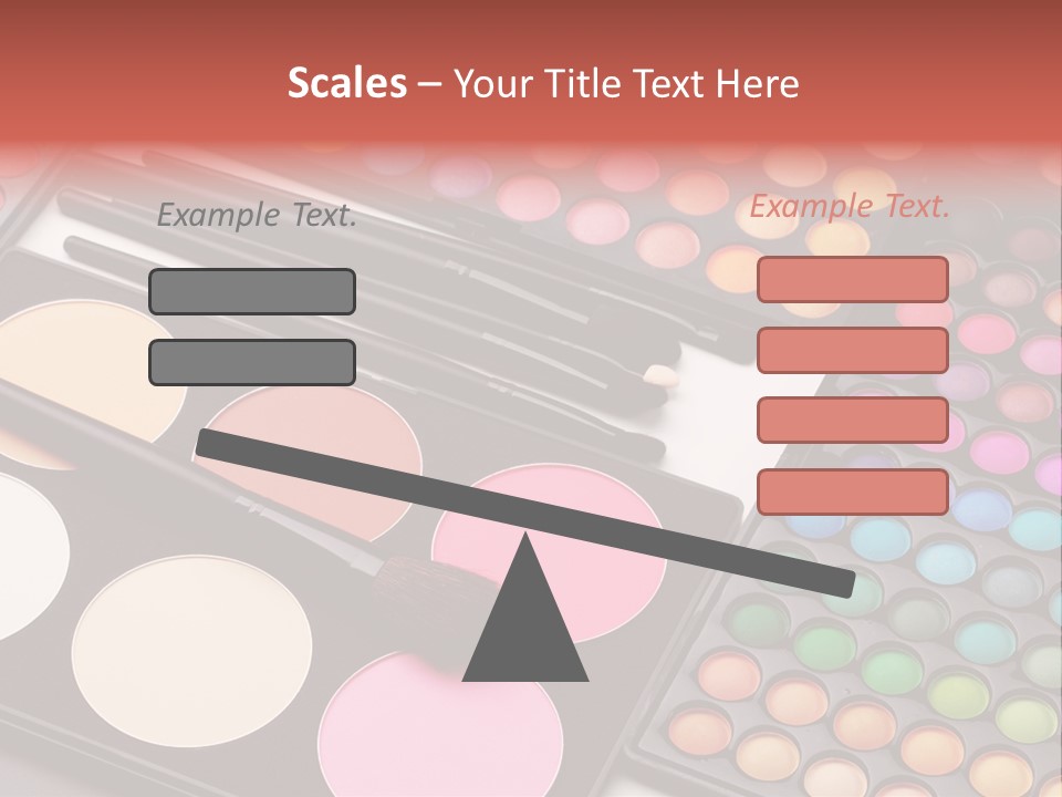 Collection Colour Eye Shadow PowerPoint Template