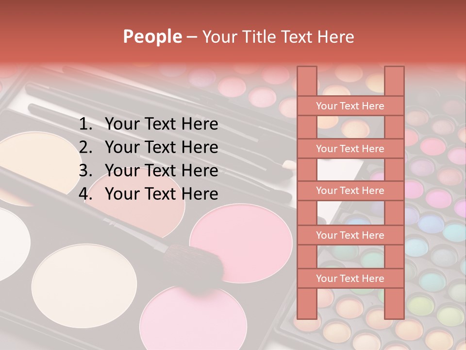 Collection Colour Eye Shadow PowerPoint Template