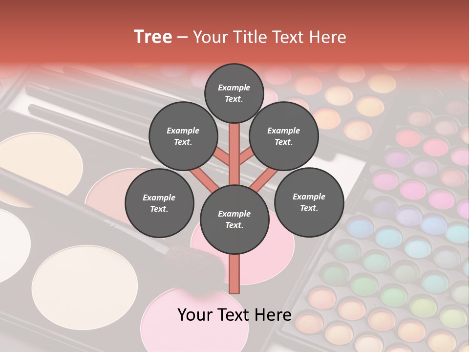 Collection Colour Eye Shadow PowerPoint Template