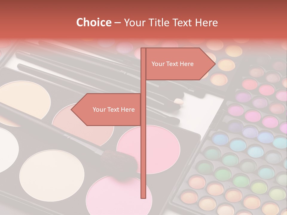 Collection Colour Eye Shadow PowerPoint Template