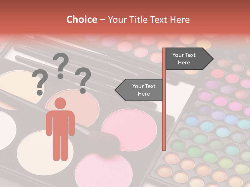 Collection Colour Eye Shadow PowerPoint Template