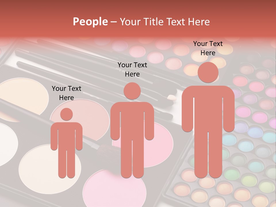 Collection Colour Eye Shadow PowerPoint Template