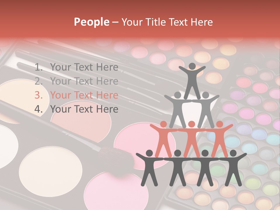 Collection Colour Eye Shadow PowerPoint Template