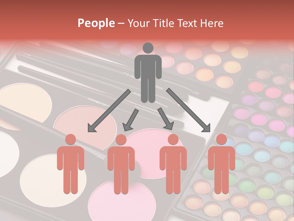 Collection Colour Eye Shadow PowerPoint Template